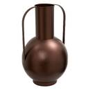 Vaso "Barrel" Acciaio, Cioccolato, H.42,5 cm Cioccolato
