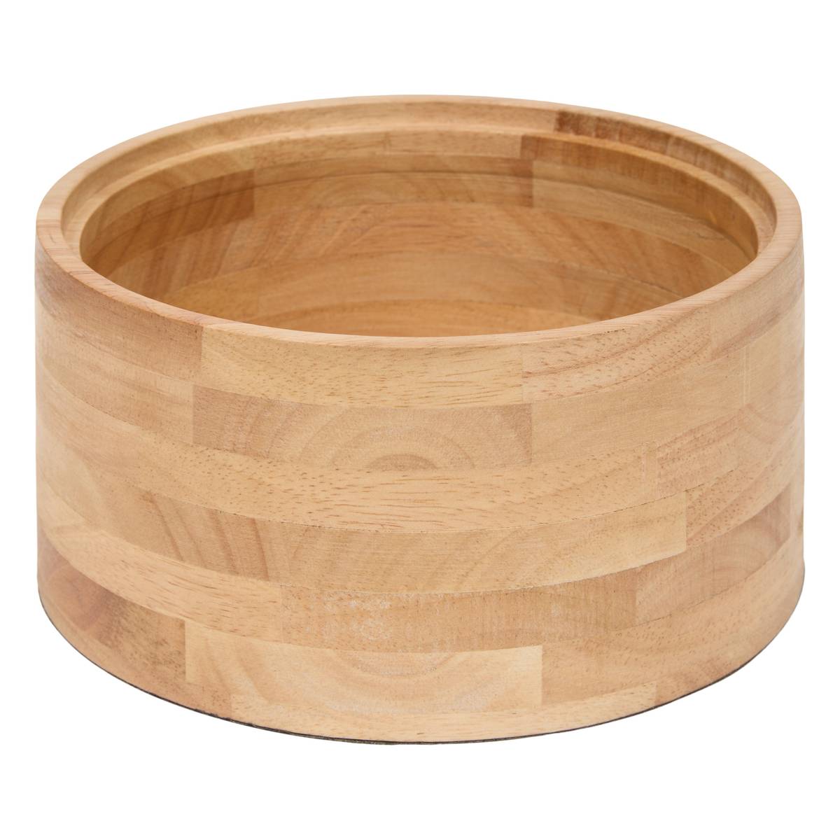 Set di 2 scatole decorative rotonde "Bonie" Legno di hevea, Verde kaki, D.14,8/19,5 cm Verde cachi