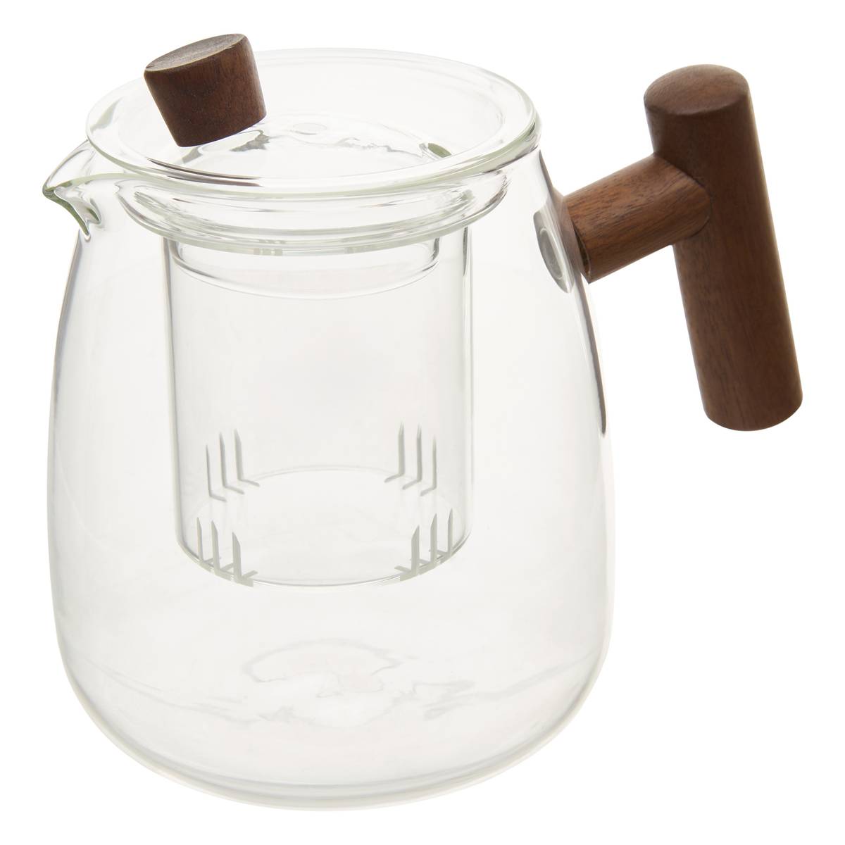 Teiera "Kama" 800 ml, Vetro borosilicato, Trasparente Trasparente