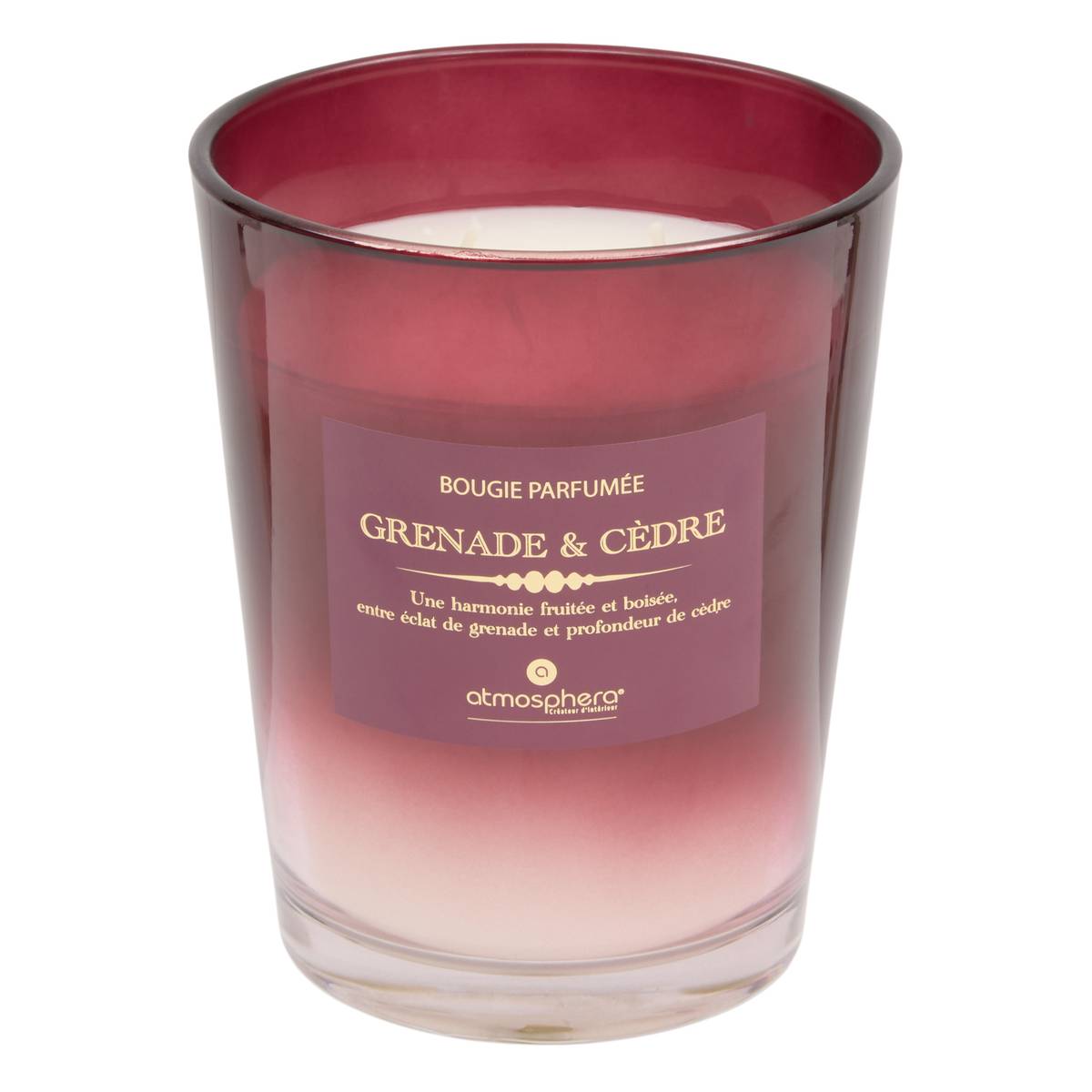 Candela Profumata "Alma" Melograno e cedro, 855g Grenade / cèdre