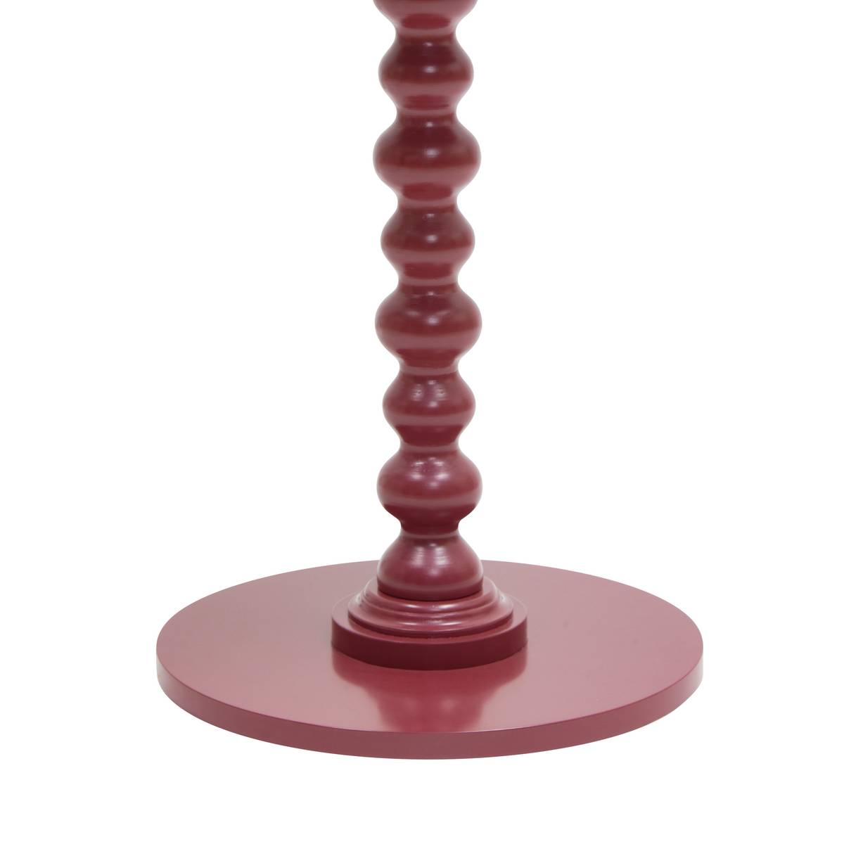 Tavolino "Alix" Pino, Rosso granato, Ø38 cm Rosso granato