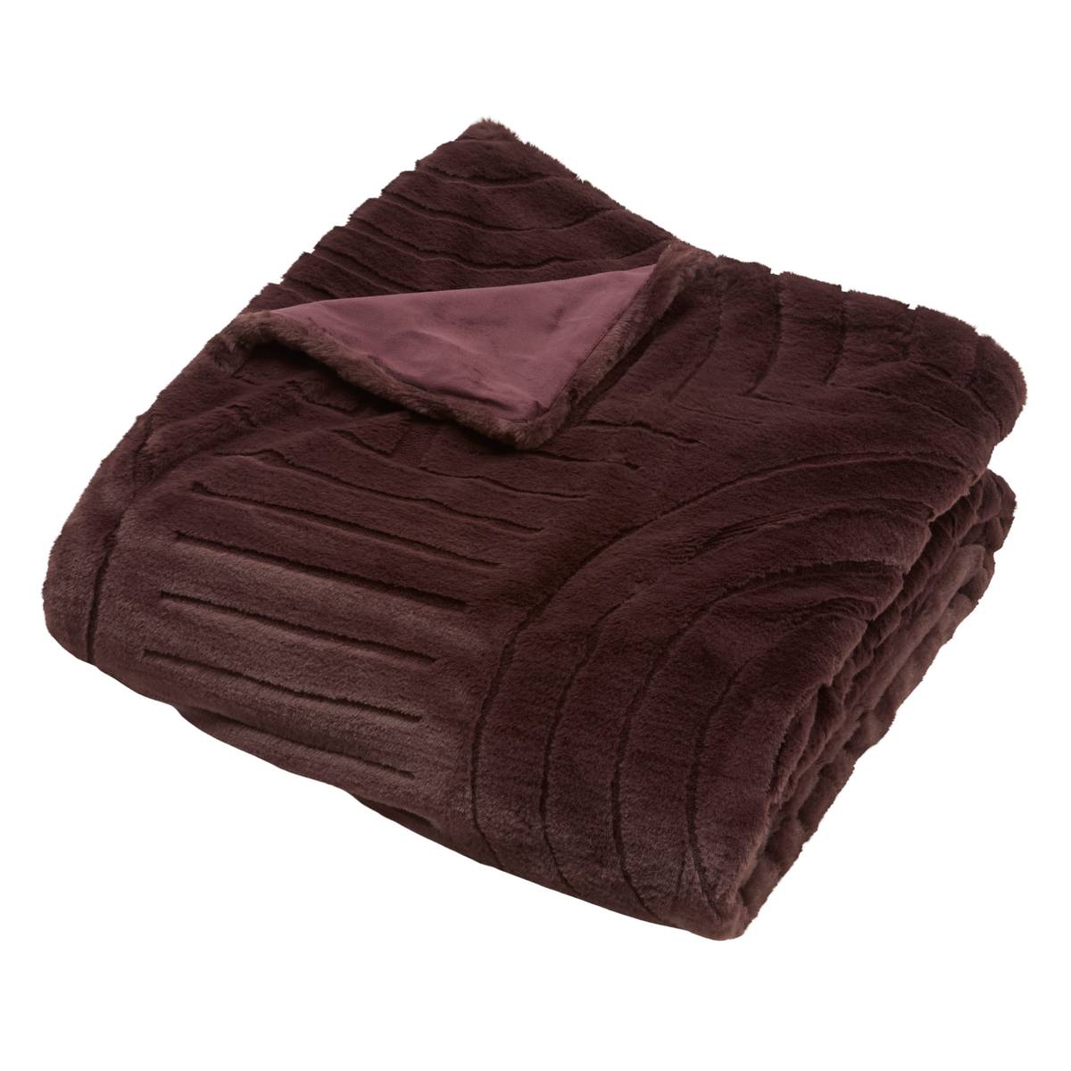 Plaid "Arka" Marrone Tonka, 230x180 cm Marrone tonka