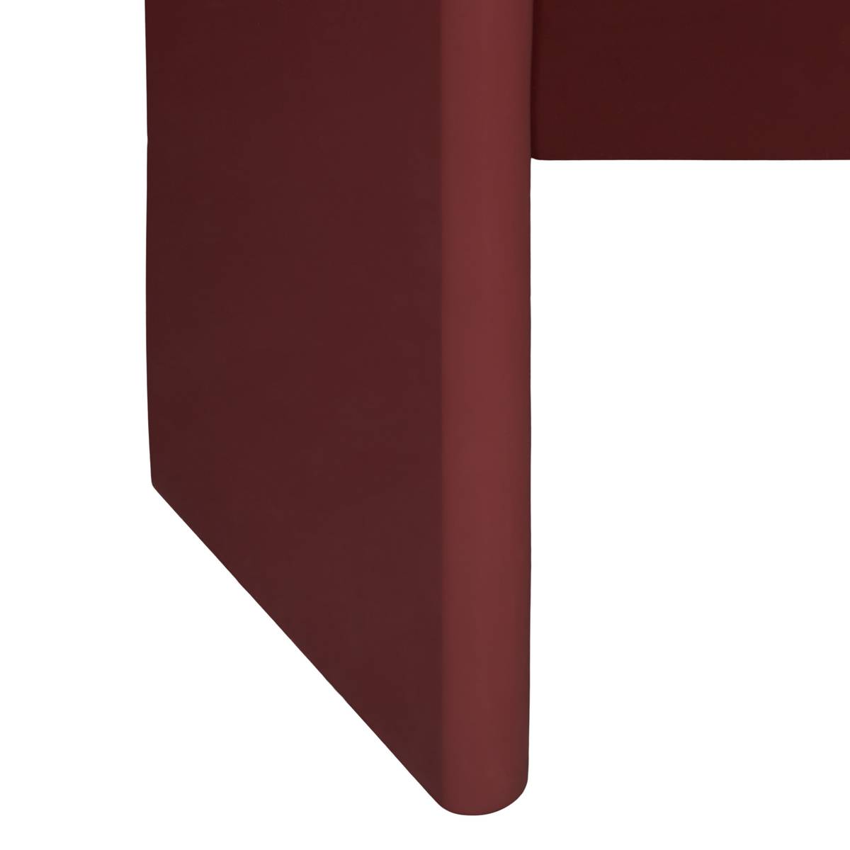 Consolle ovale "Douglas" Rosso granata, 100x40 cm Rosso granato