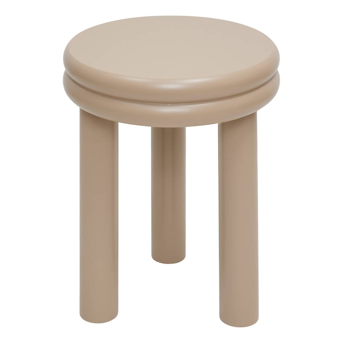 Tavolino "Plump" Pino, Beige, D.40 cm Beige
