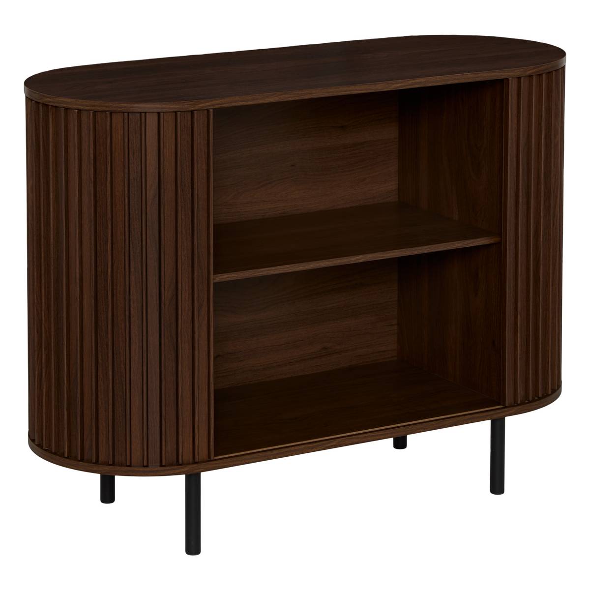 Credenza rettangolare 2 ante 1 livello "Alcove" Marrone, 100x75 cm Marrone