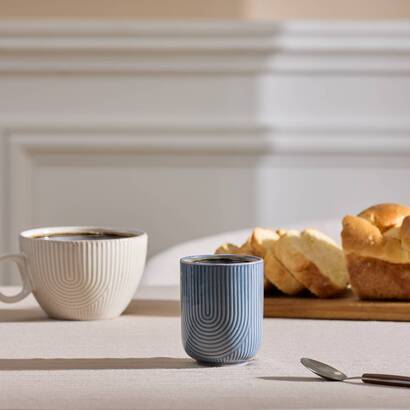Tazza "lya" 200 ml, maiolica, blu