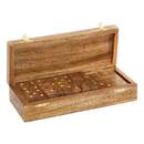 Domino "Dalva" Legno di mango, 25x10 cm Marrone