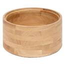 Set di 2 scatole decorative rotonde "Bonie" Legno di hevea, Verde kaki, D.14,8/19,5 cm Verde cachi