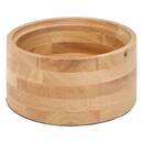 Set di 2 scatole decorative rotonde "Bonie" Legno di hevea, Verde kaki, D.14,8/19,5 cm Verde cachi