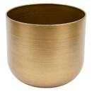 Set di 2 scatole decorative rotonde "Erica" Acciaio, Dorato, D. 21/26 cm Oro