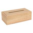 Scatola portafazzoletti "Bonie" Legno di hevea, Beige, 27x14 cm Beige