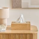 Scatola portafazzoletti "Bonie" Legno di hevea, Beige, 27x14 cm Beige