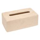 Scatola portafazzoletti  "Anaya" Crema, 25x14 cm Crema