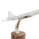 Avion décoratif "Johan" Manguier / Aluminium, H.25 cm Argento