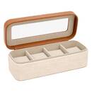 Scatola per orologi "Whisky" Crema, 24,5x10,3 cm Crema