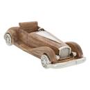 Voiture décorative "Johan" Manguier / Aluminium, H.11 cm Marrone