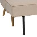 Divano letto "Dohan" 3 posti, Pino, Beige Beige