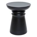 Tavolino "Jaya" Acciaio, Nero, Ø 38 cm Nero