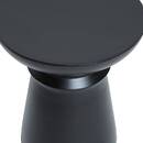 Tavolino "Jaya" Acciaio, Nero, Ø 38 cm Nero