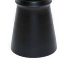 Tavolino "Jaya" Acciaio, Nero, Ø 38 cm Nero