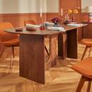 Tavolo da pranzo "Shelty" Legno di mango, 6 posti Marrone
