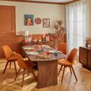 Tavolo da pranzo "Shelty" Legno di mango, 6 posti Marrone