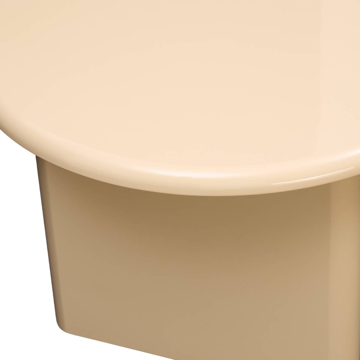 Tavolino da caffè ovale "Douglas" Beige, 110x60 cm Beige