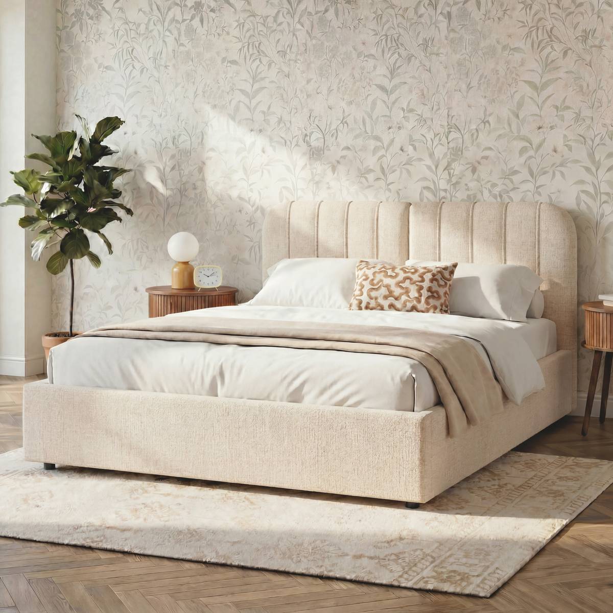 Letto contenitore "Cala" Beige, 160x200 cm Beige