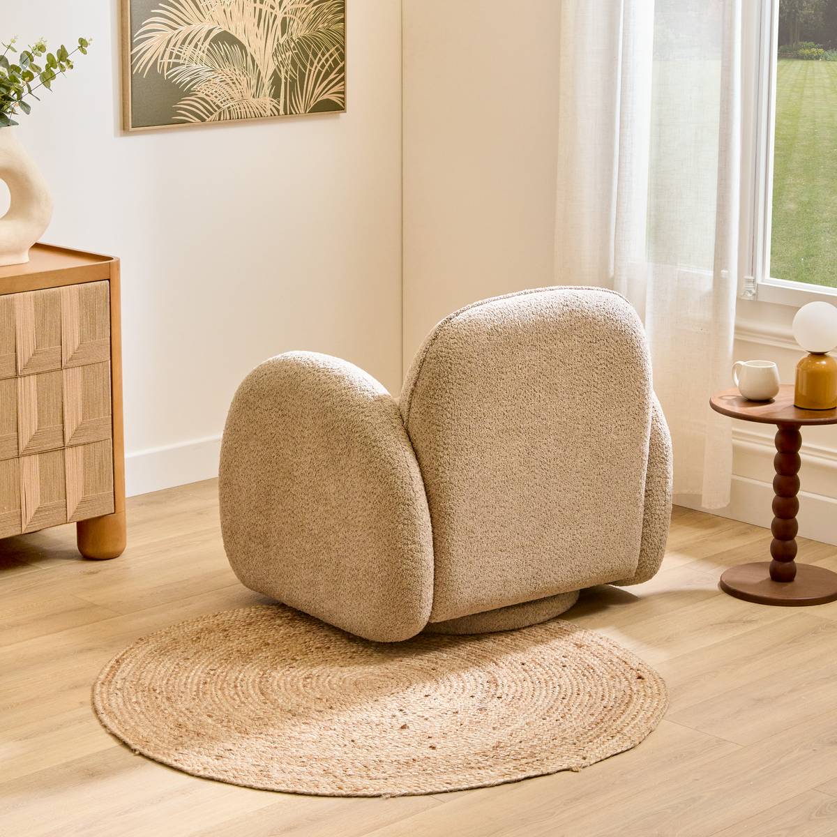 Poltrona "Fiva" Beige Beige