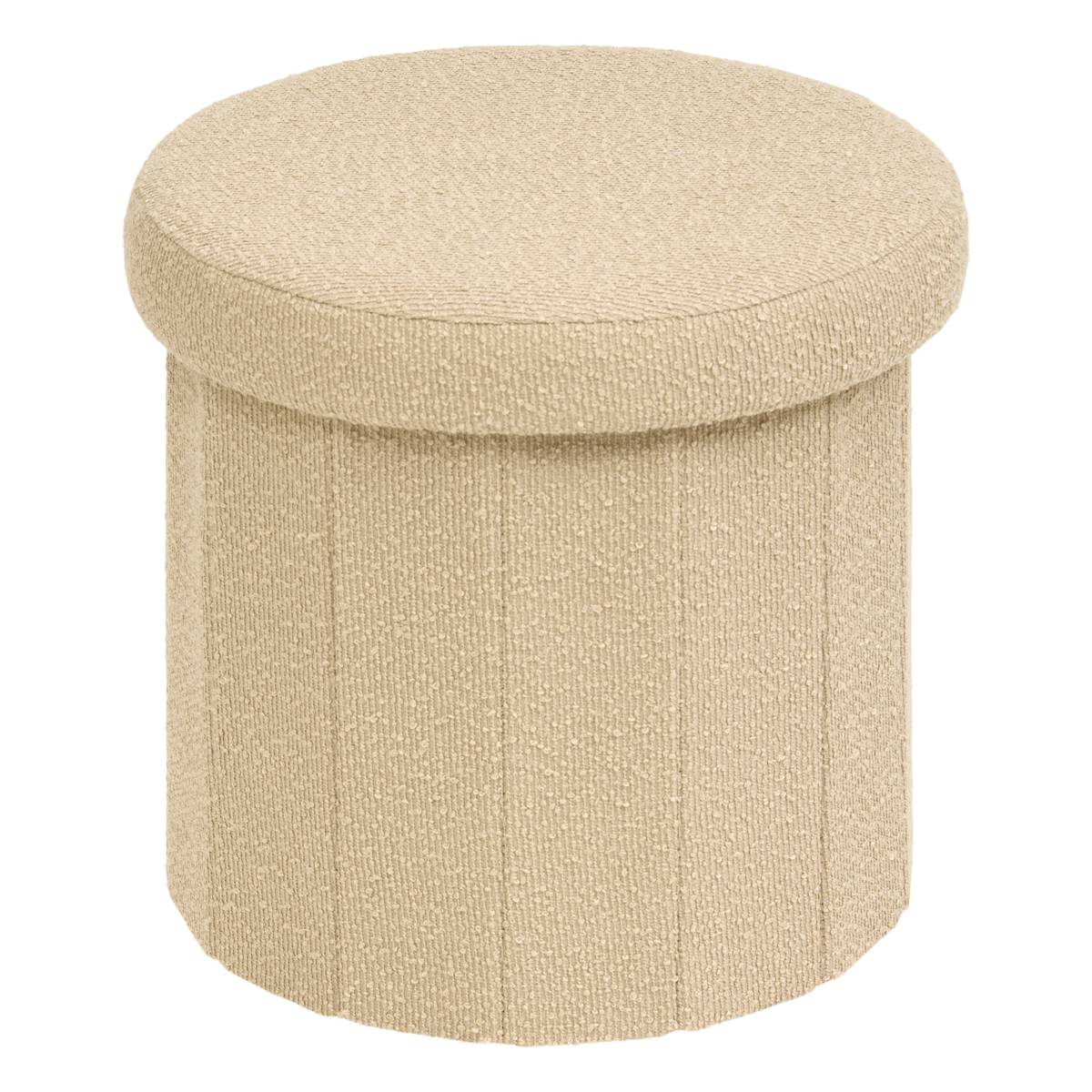 Pouf di preparazione "Fink" D.38 cm Beige
