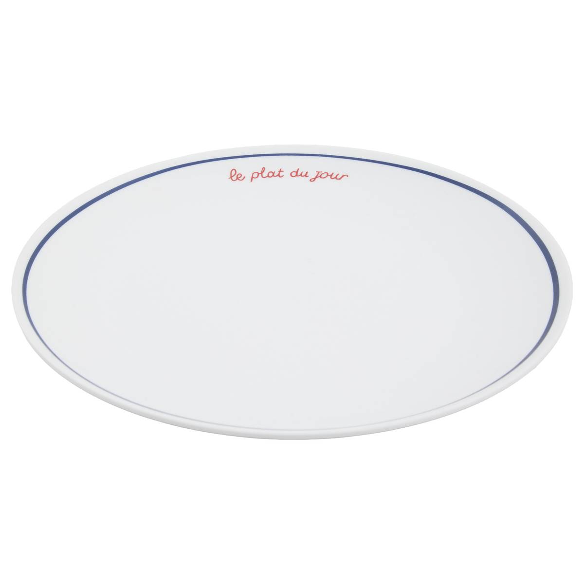 Set di 6 piatti piani "Fra" Porcellana, D.27 cm Blu