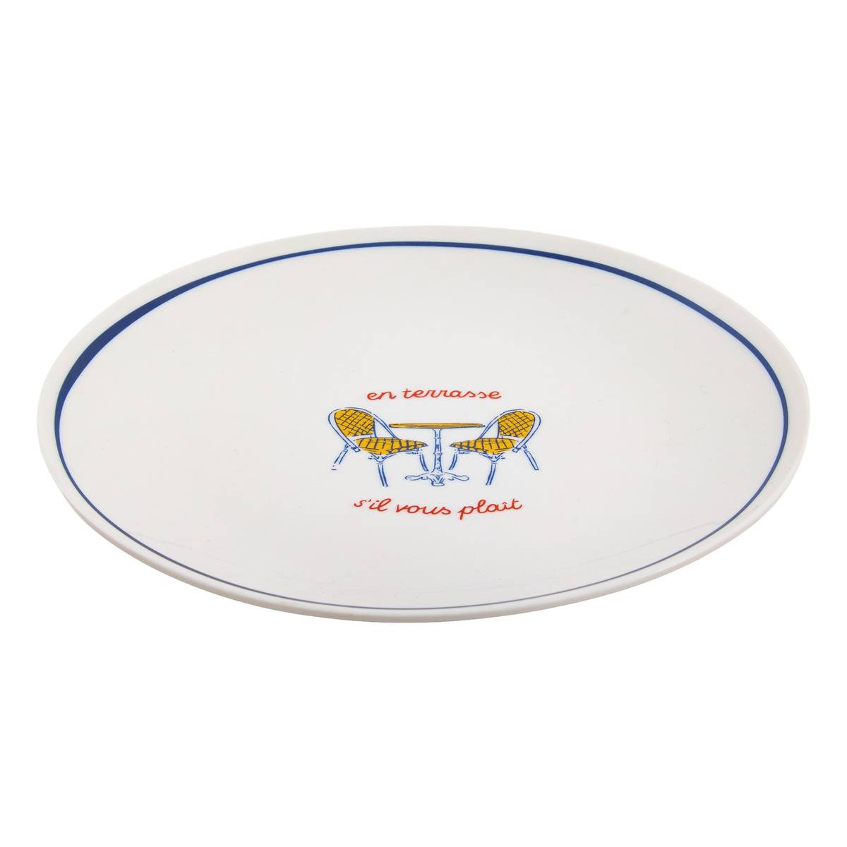 Set di 6 piatti da dessert "Fra" Porcellana, D.19 cm Modello A