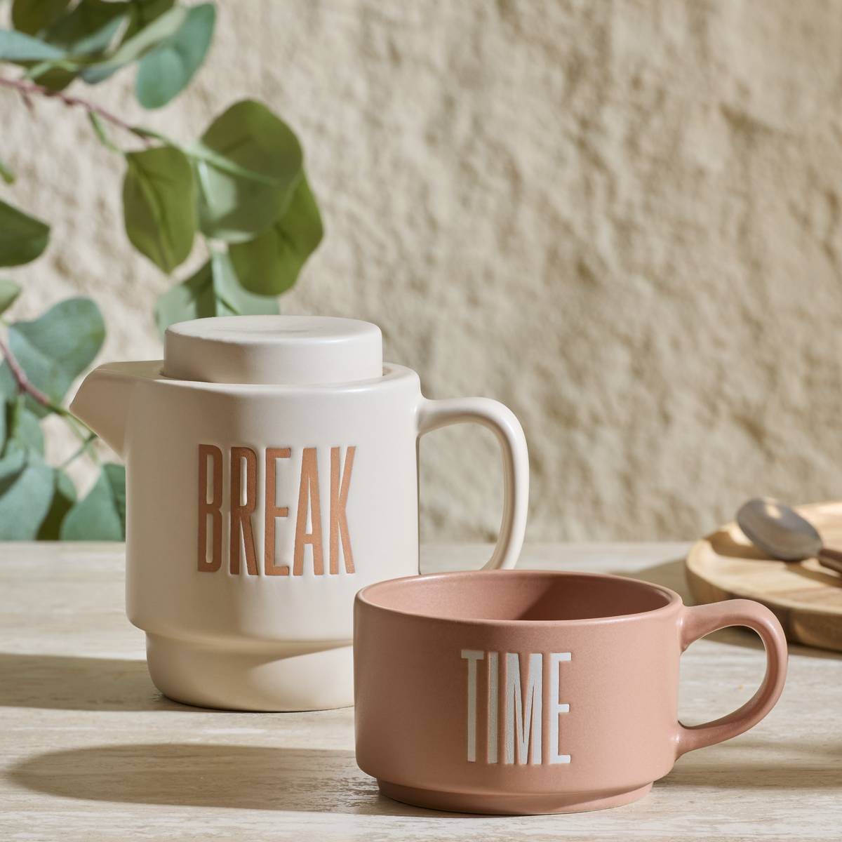 Teiera "Break time" 450 ml, Gres, Beige Beige