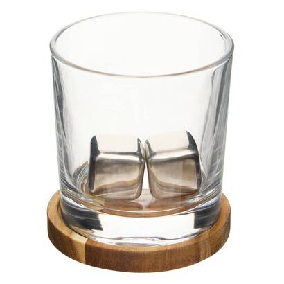 Cofanetto aperitivo whisky "jules" 270 ml, cristallino, trasparente