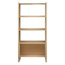 Libreria rettangolare a 3 livelli "John" Beige, 180x85 cm Beige