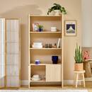 Libreria rettangolare a 3 livelli "John" Beige, 180x85 cm Beige