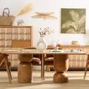 Tavolo da pranzo "Netsi" Legno di mango, 8 posti Sabbia
