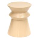 Tavolino "Maya" Acciaio, Beige, Ø 35,5 cm Beige