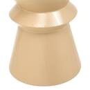Tavolino "Maya" Acciaio, Beige, Ø 35,5 cm Beige
