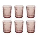 Set da 6 bicchieri bassi Ina 305 ml, Vetro, Rosa Rosa