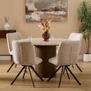 Sedia "Gira" Acciaio, Beige Beige