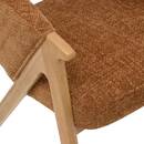 Poltrona "Amza" Legno di hevea, Bronzo Bronzo