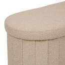 Pouf doppio "Fink" 76x38 cm Beige