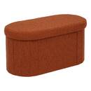 Pouf doppio "Fink" Rosso Ambra, 76x38 cm Ambra