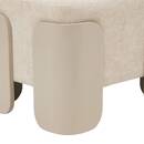 Pouf "Mizar" Crema, 38x36 cm Crema
