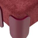 Pouf "Mizar" Rosso Melograno, 38x36 cm Rosso granato