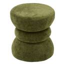 Pouf "Ritem" Verde kaki, Ø 36 cm Verde cachi