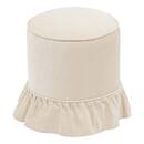 Pouf "Fiora" Avorio, D. 36 cm Avorio