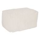 Pouf XL "Muzi" Crema, 78x61 cm Bianco