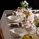 Set di 6 piatti piani "Daphne" Porcellana, D.27 cm Bianco